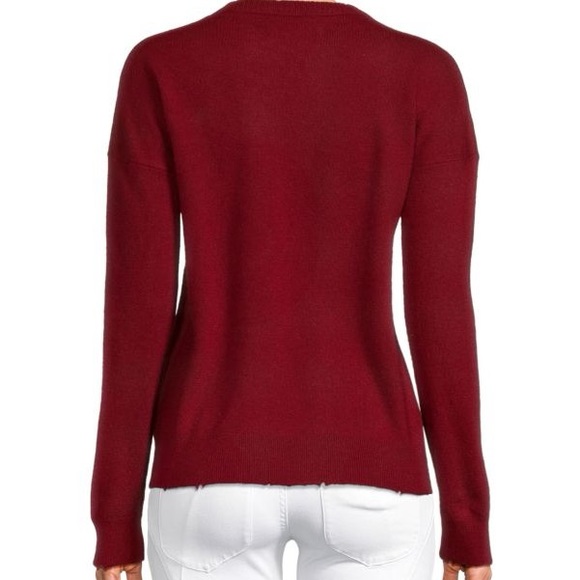 Zadig & Voltaire Red Gaby Embellished Skull Wool & Cashmere Jumper Size M - Picture 3 of 14